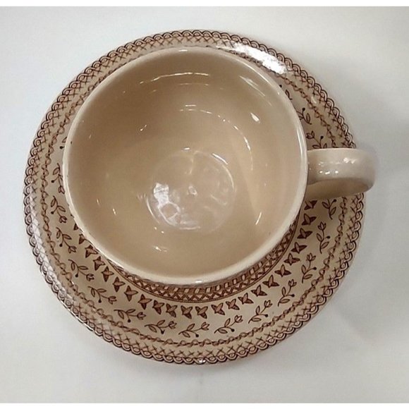 Johnson Brothers Cup and Saucer Fruit Sampler Old Granite Staffordshire England - Picture 3 of 6